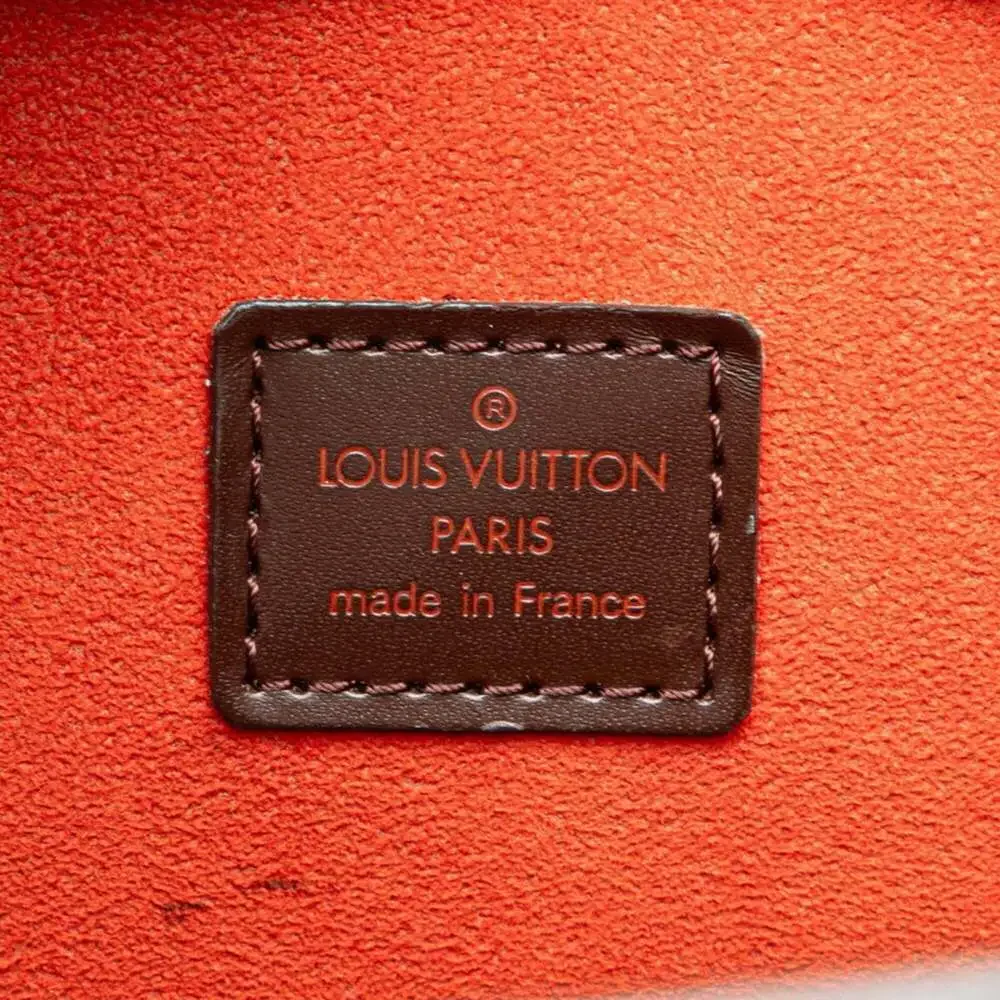 LOUIS VUITTON Authentic Brown Damier Leather Tote Bag